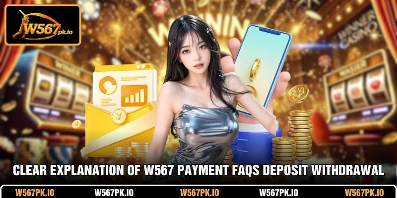 Clear explanation of W567 Payment FAQs deposit and withdrawal