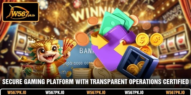 Secure gaming platform with transparent operations and certified